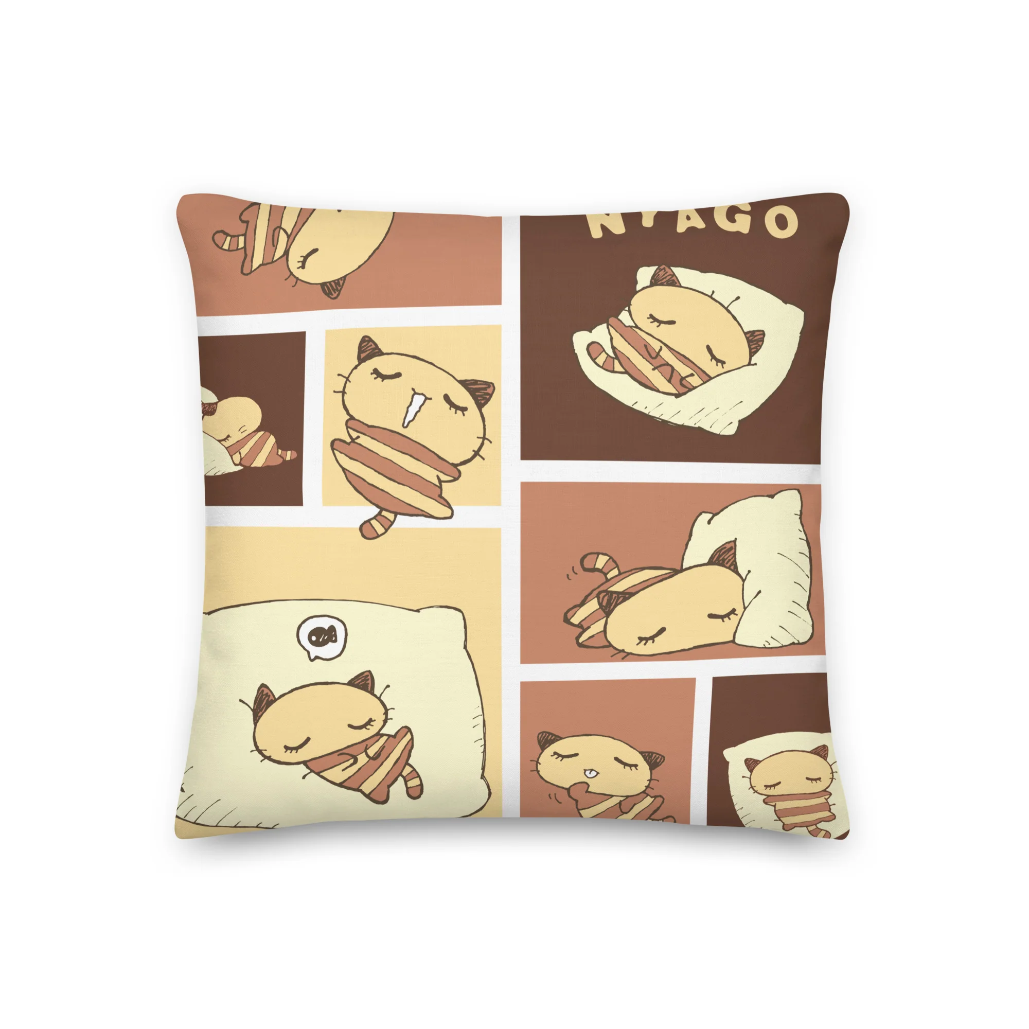Nyago Lazy Day 18" Square Pillow - Image 2