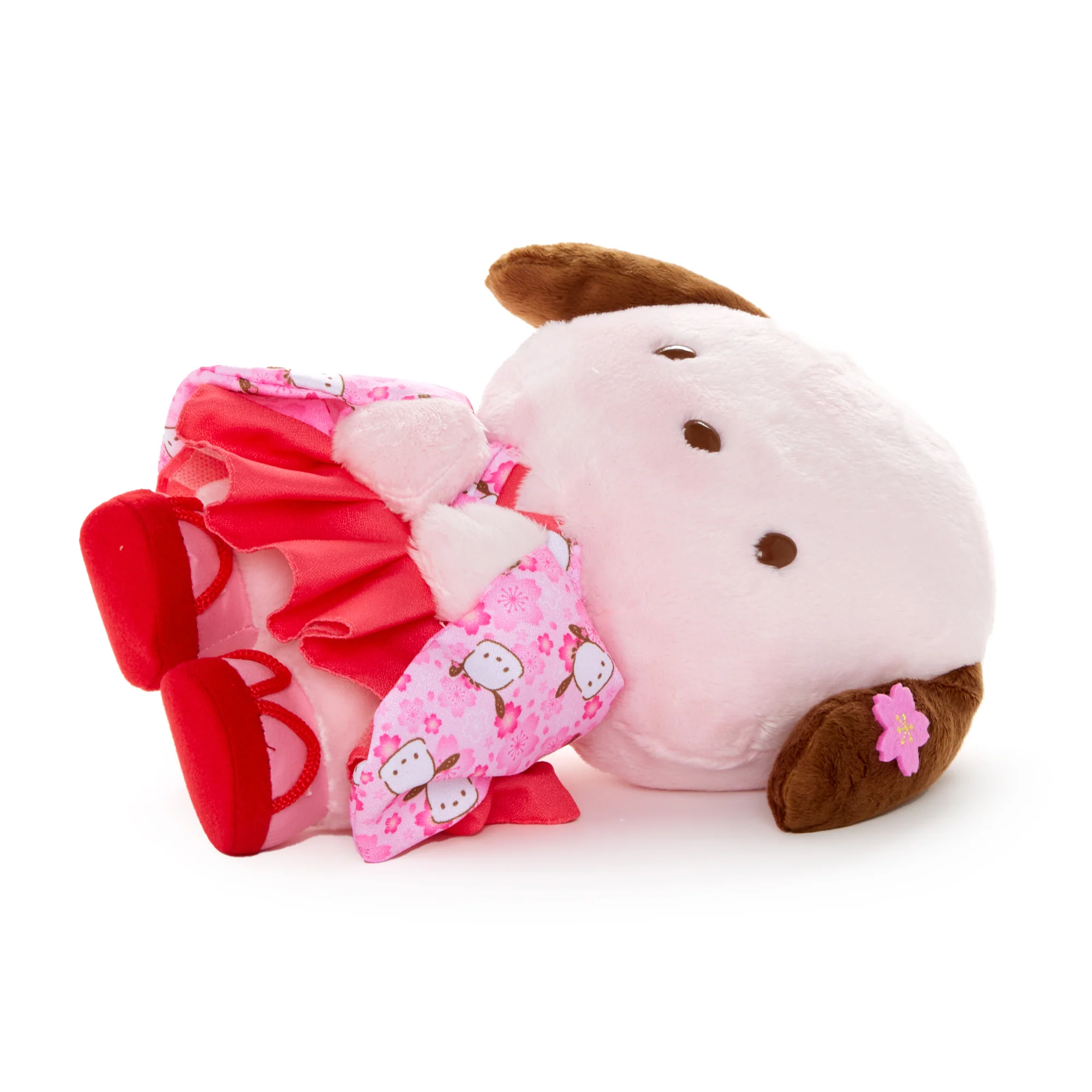 Pochacco 10” Pink Standing Plush (Spring Kimono Series) - Image 4