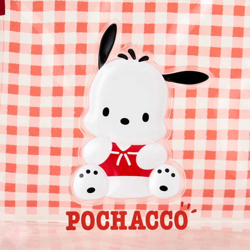 Pochacco Clear Gingham Zipper Pouch - Image 3