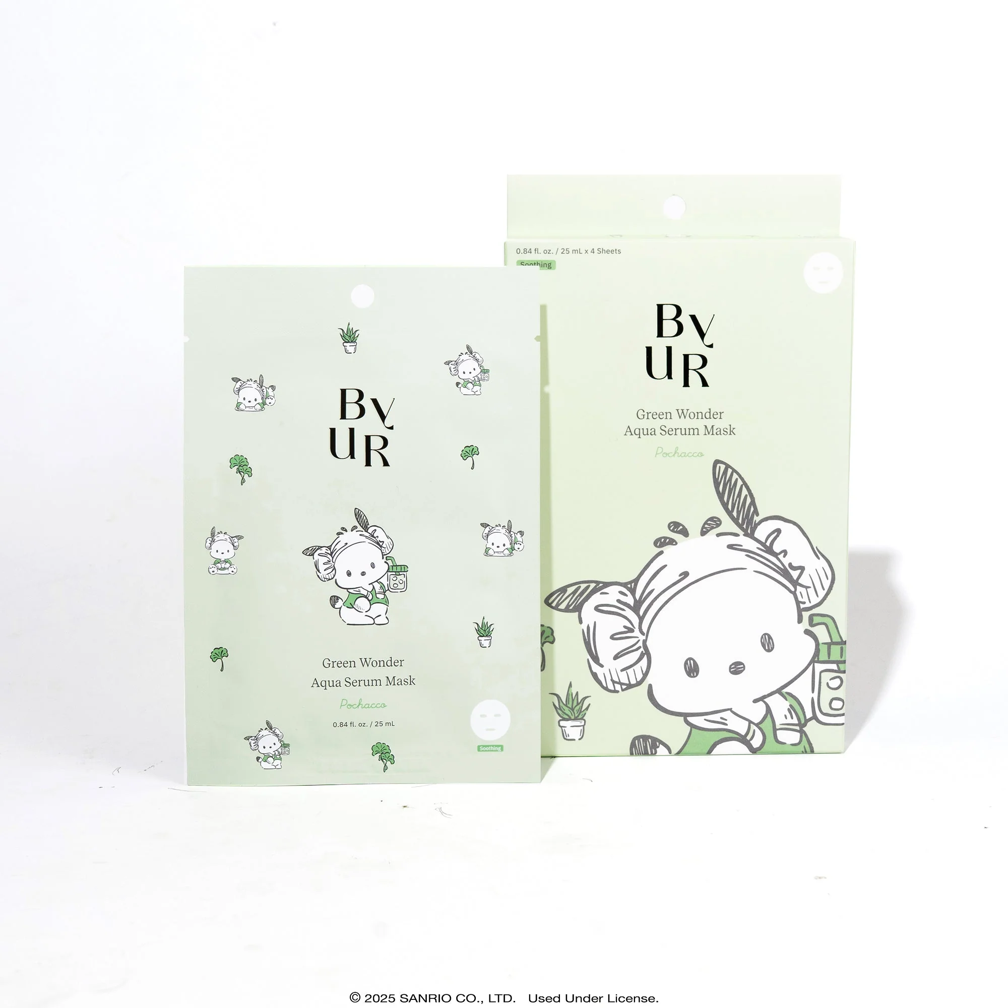Pochacco x ByUR Green Wonder Aqua Serum Mask (Sanrio K-Spa Edition) - Image 6