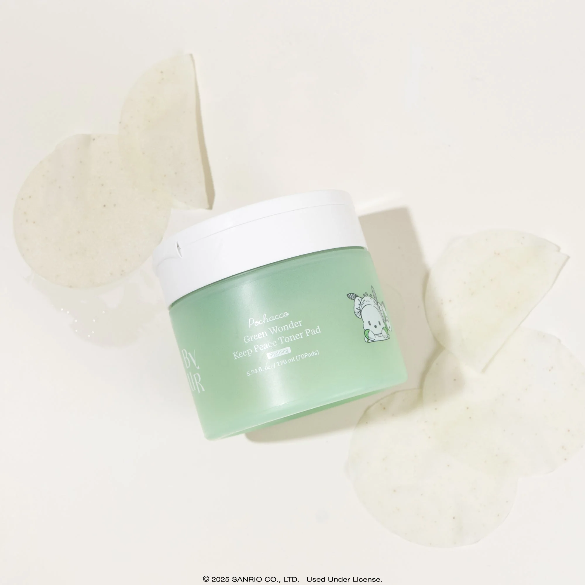 Pochacco x ByUR Green Wonder Keep Peace Toner Pad (Sanrio K-Spa Edition) - Image 6