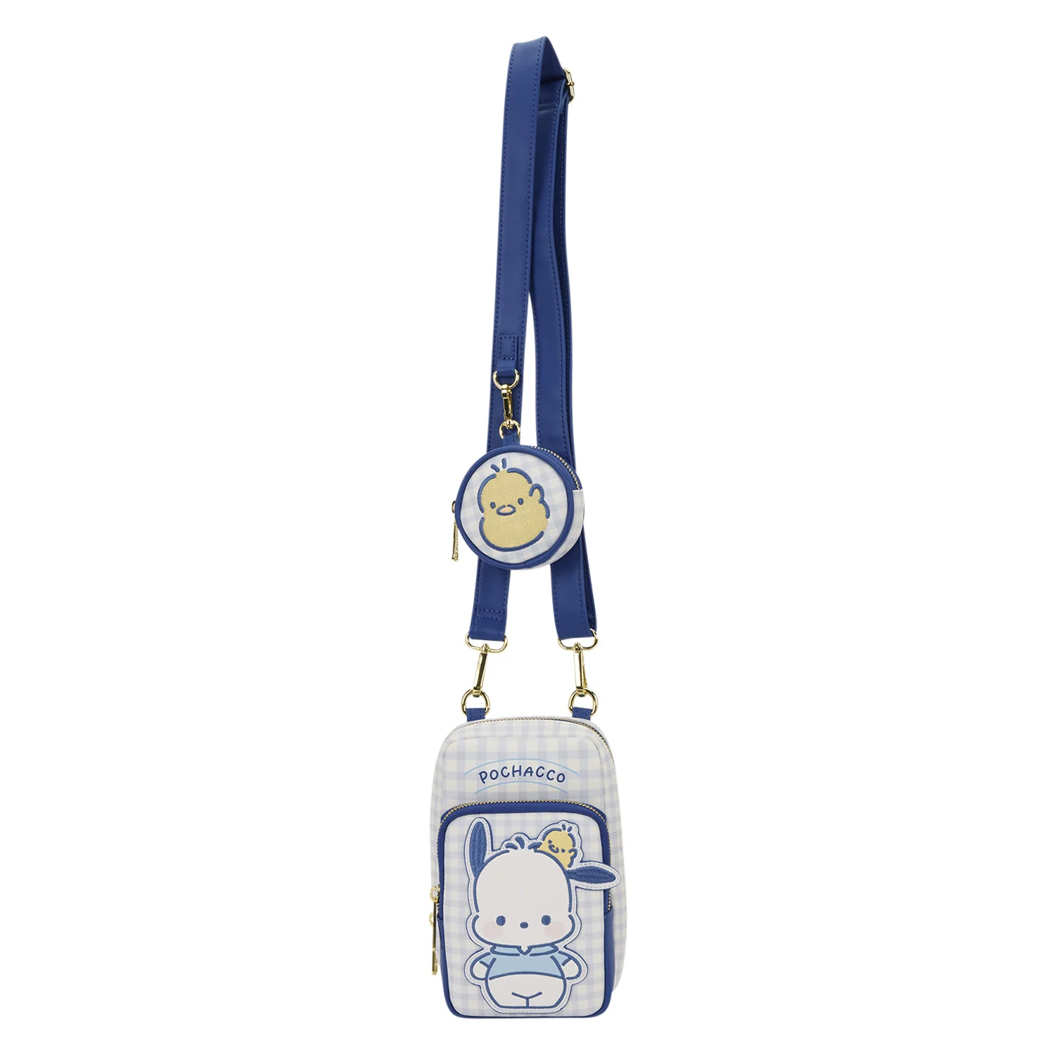 Pochacco x Loungefly Butterfly Gingham Crossbody Bag with Coin Purse - Image 7