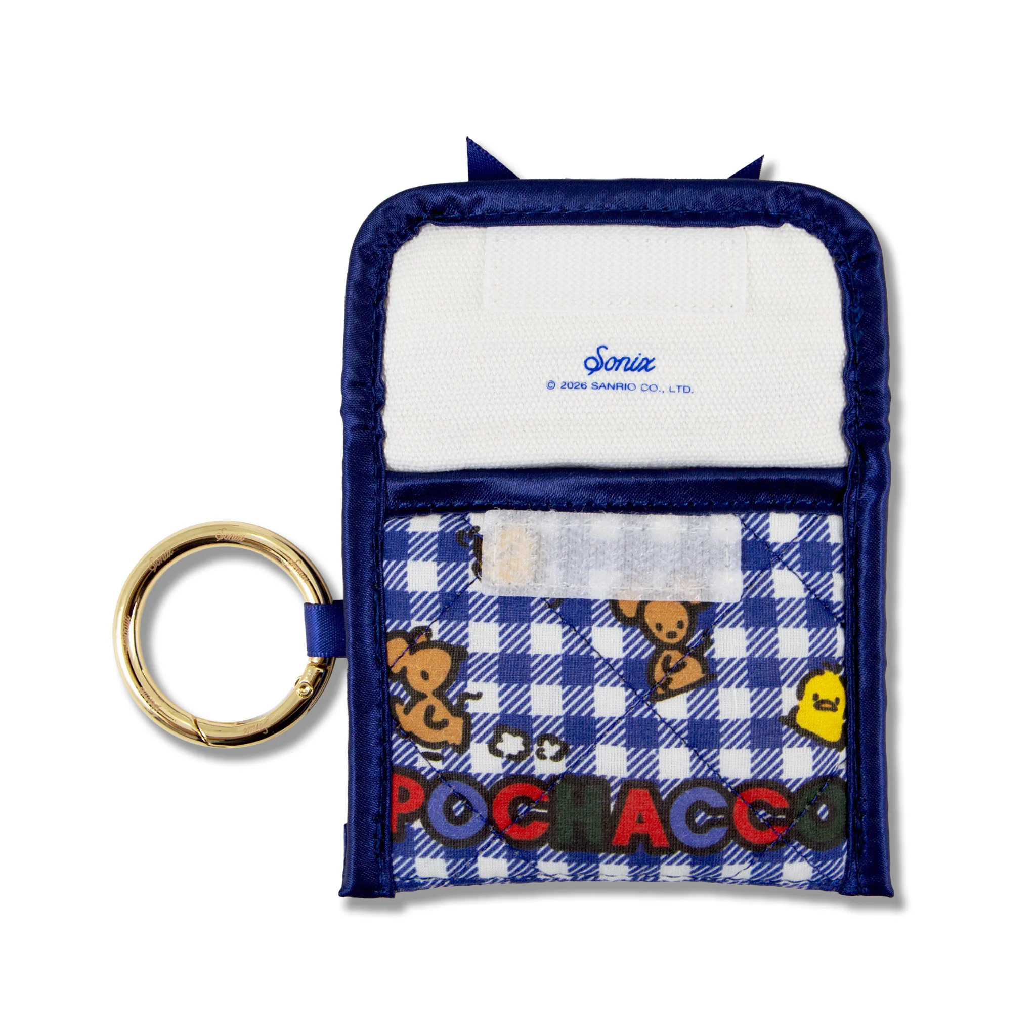 Pochacco x Sonix Gingham Ear Bud Pouch - Image 3