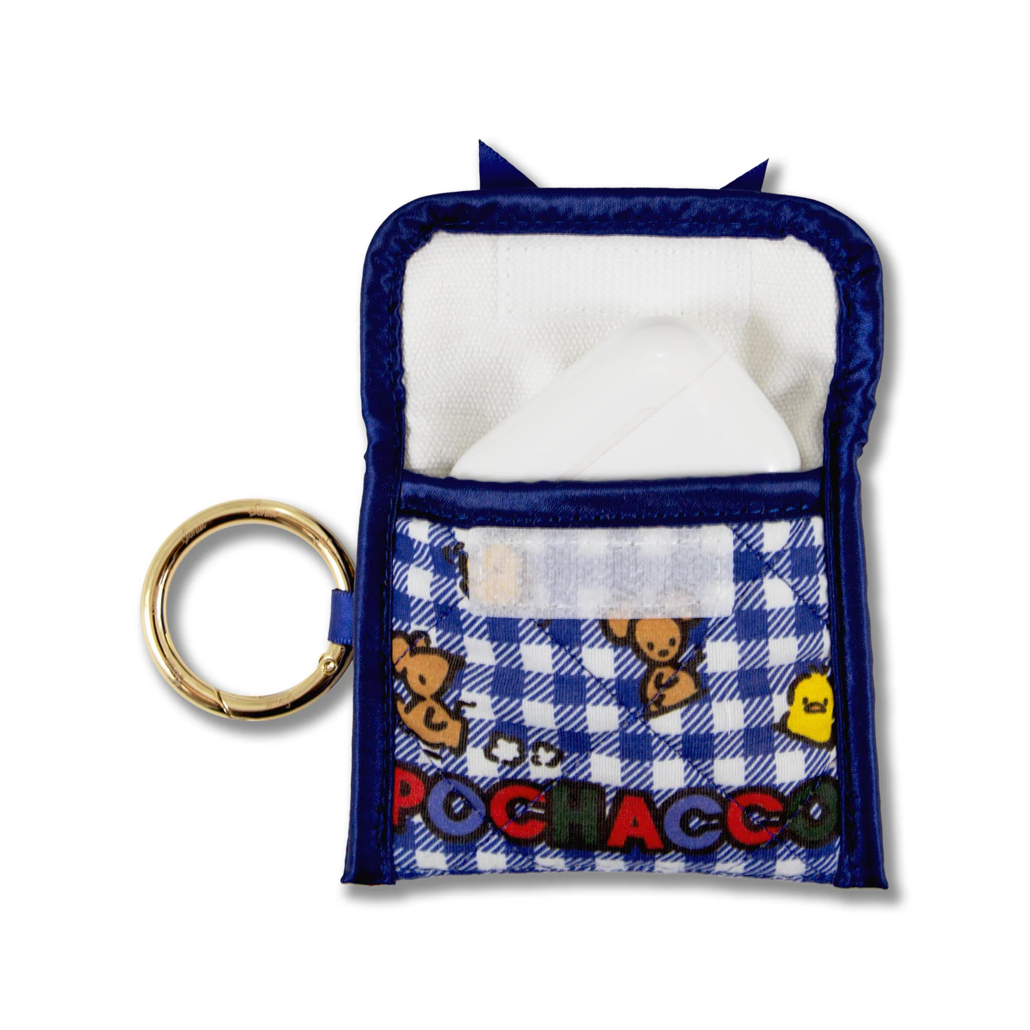Pochacco x Sonix Gingham Ear Bud Pouch - Image 4