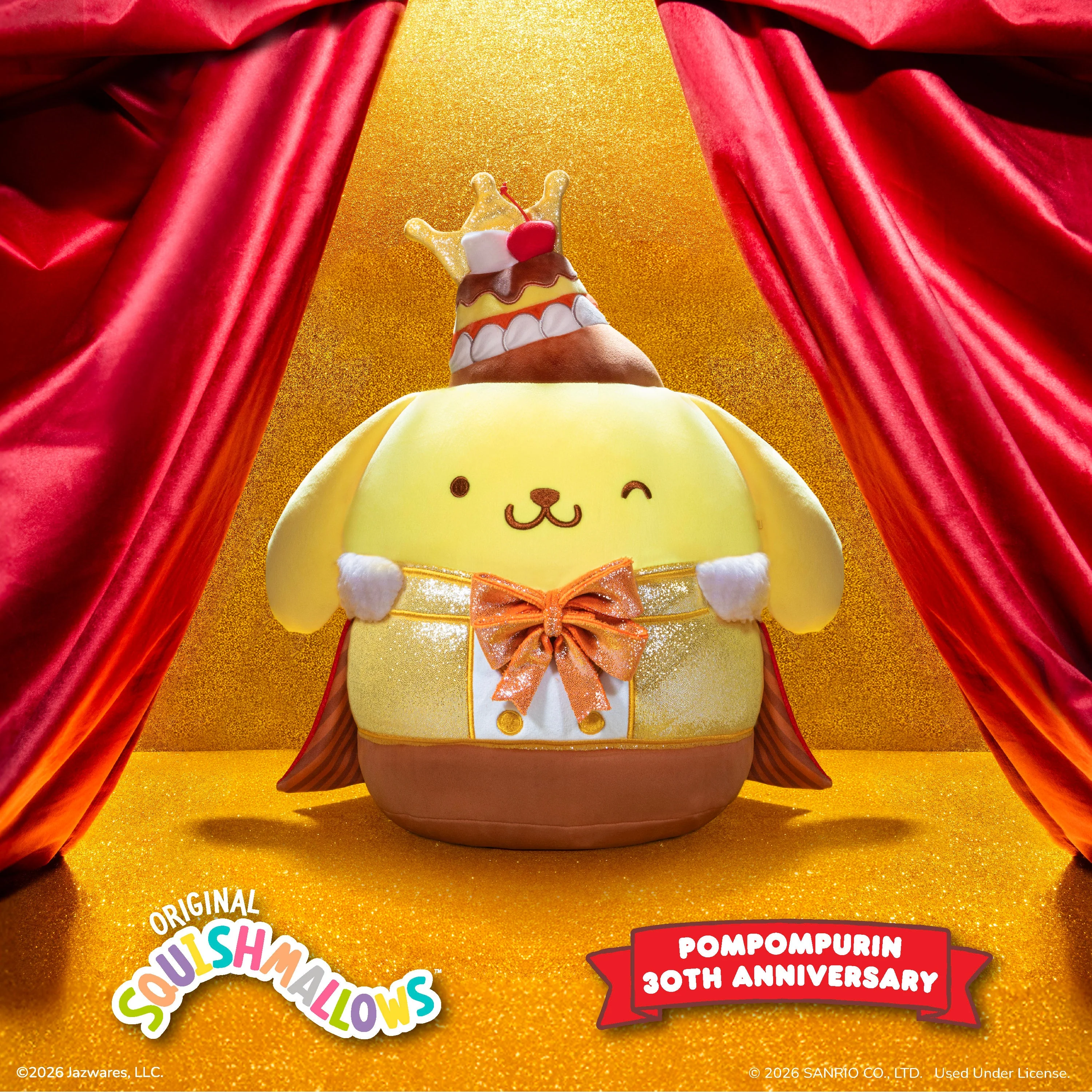 Pompompurin 12" Squishmallows Plush (30th Anniversary) - Image 2