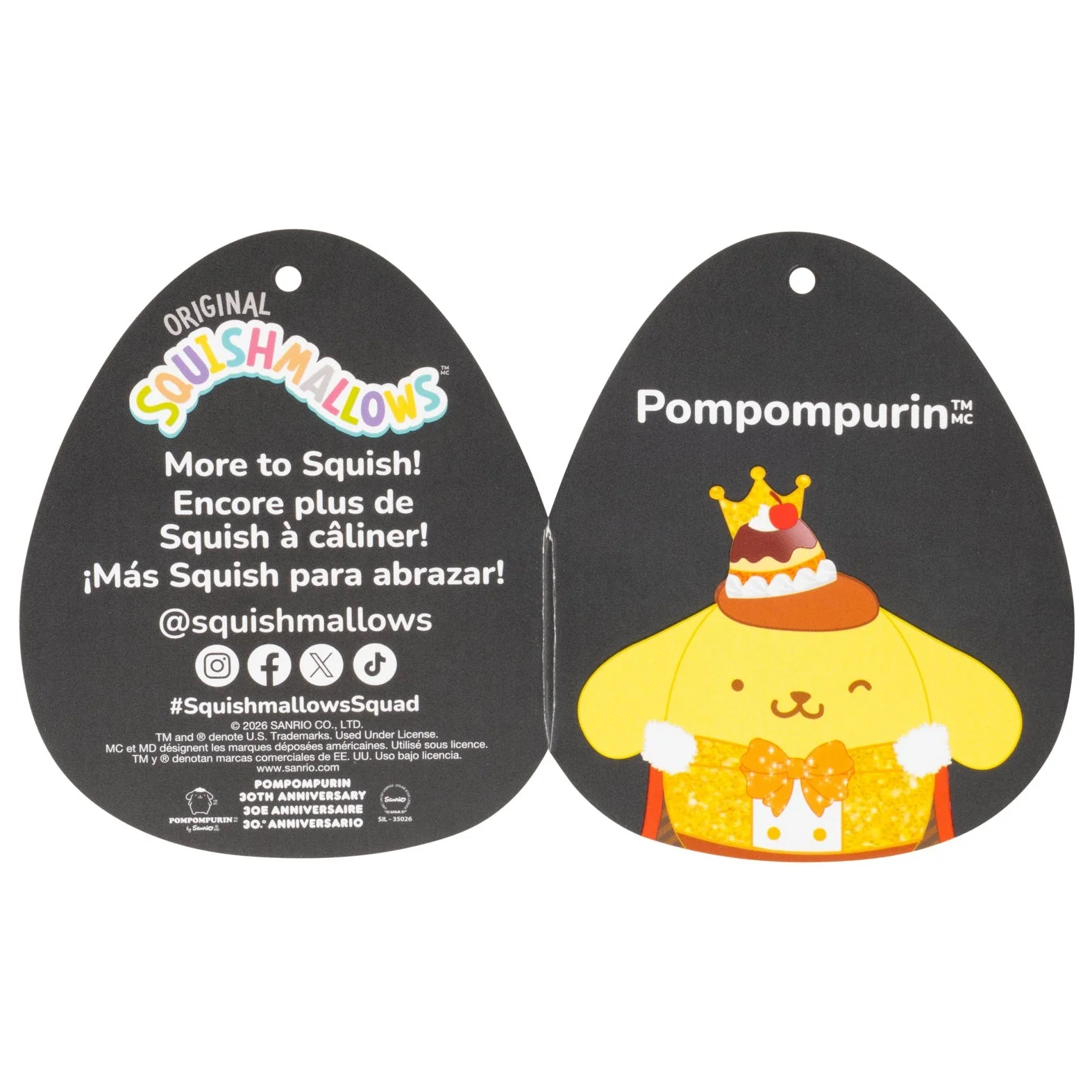 Pompompurin 12" Squishmallows Plush (30th Anniversary) - Image 7
