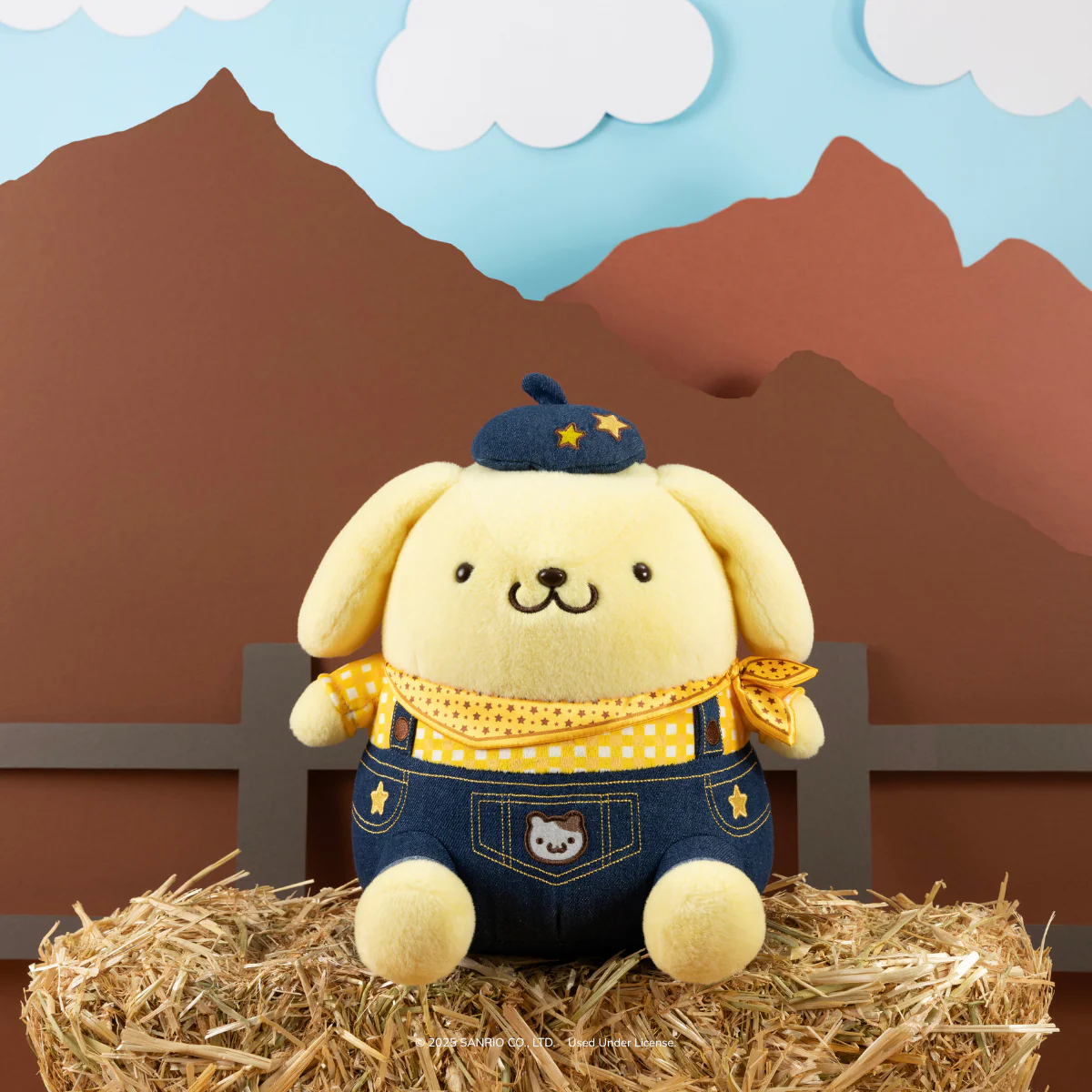 Pompompurin 12" Ultra-Premier Western Plush - Image 3