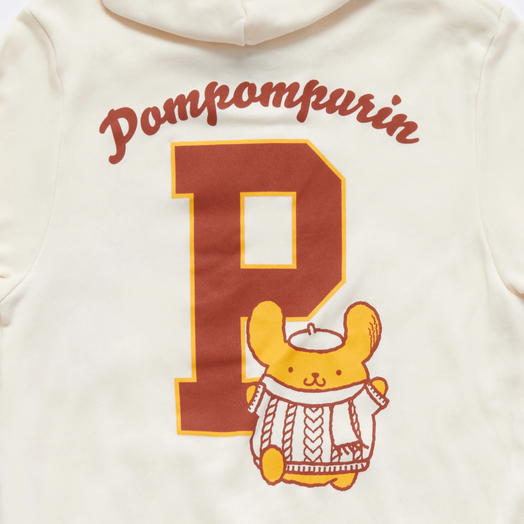 Pompompurin Adult Cozy Club Hoodie (Ivory) - Image 3