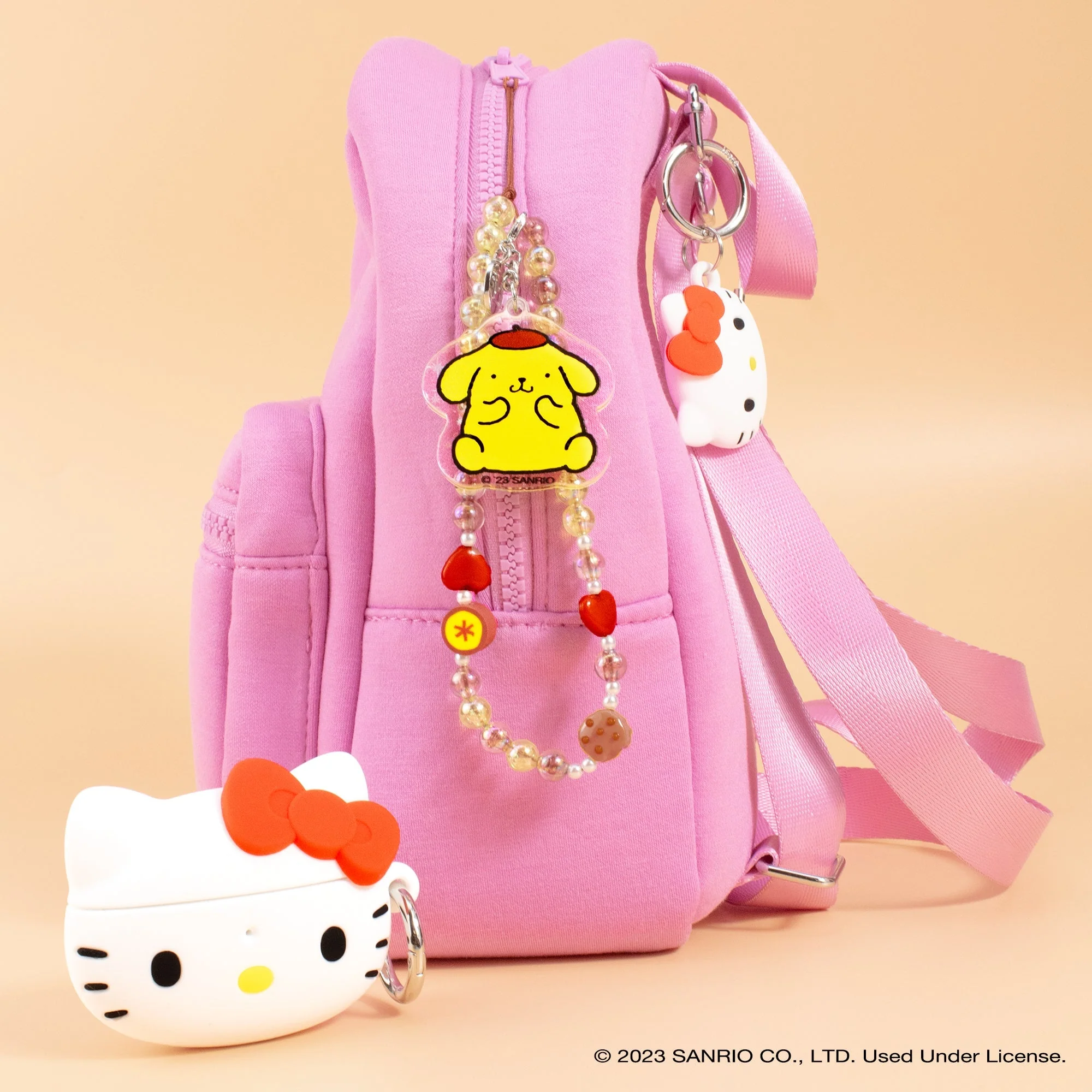 Pompompurin Beaded Charm Mobile Phone Wrist Strap - Image 6