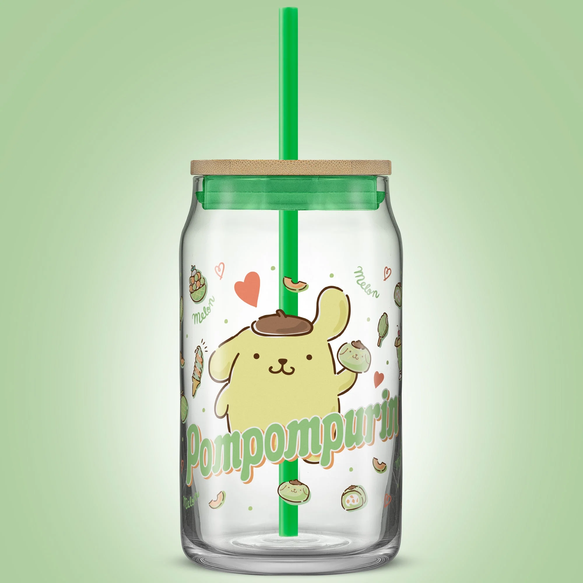 Pompompurin Favorite Flavor Lidded Glass Tumbler - Image 2