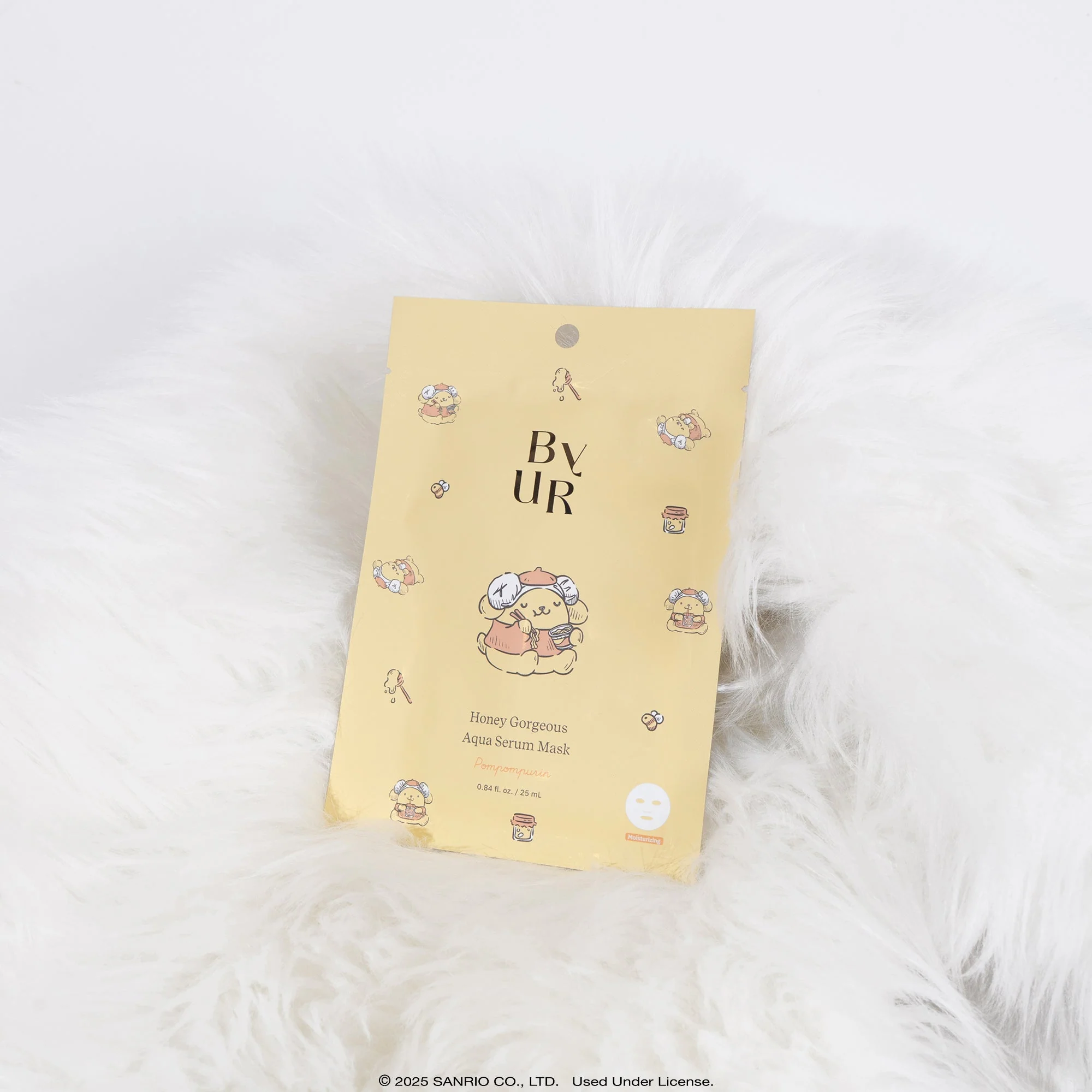 Pompompurin x ByUR Honey Gorgeous Aqua Serum Mask (Sanrio K-Spa Edition) - Image 4