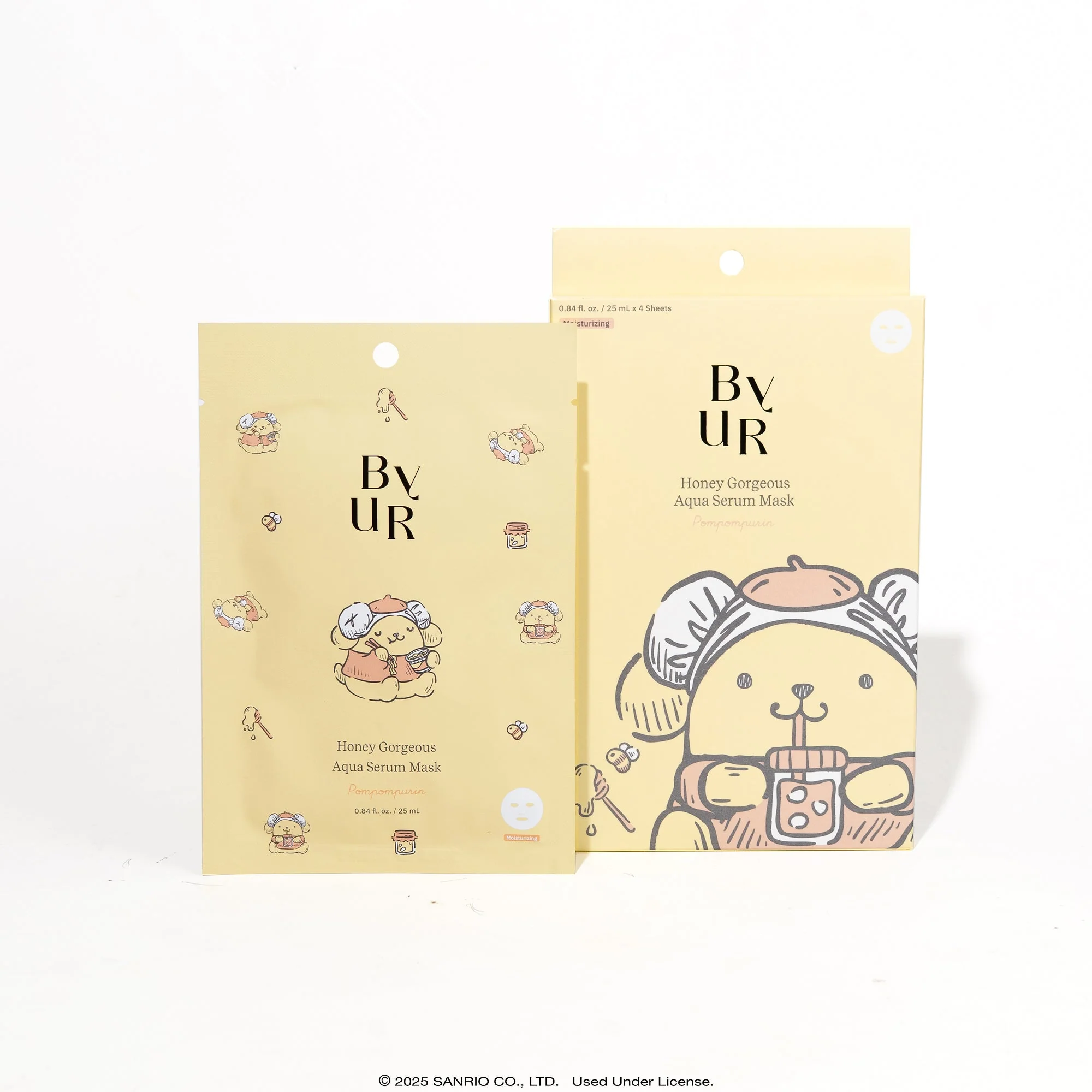 Pompompurin x ByUR Honey Gorgeous Aqua Serum Mask (Sanrio K-Spa Edition) - Image 6