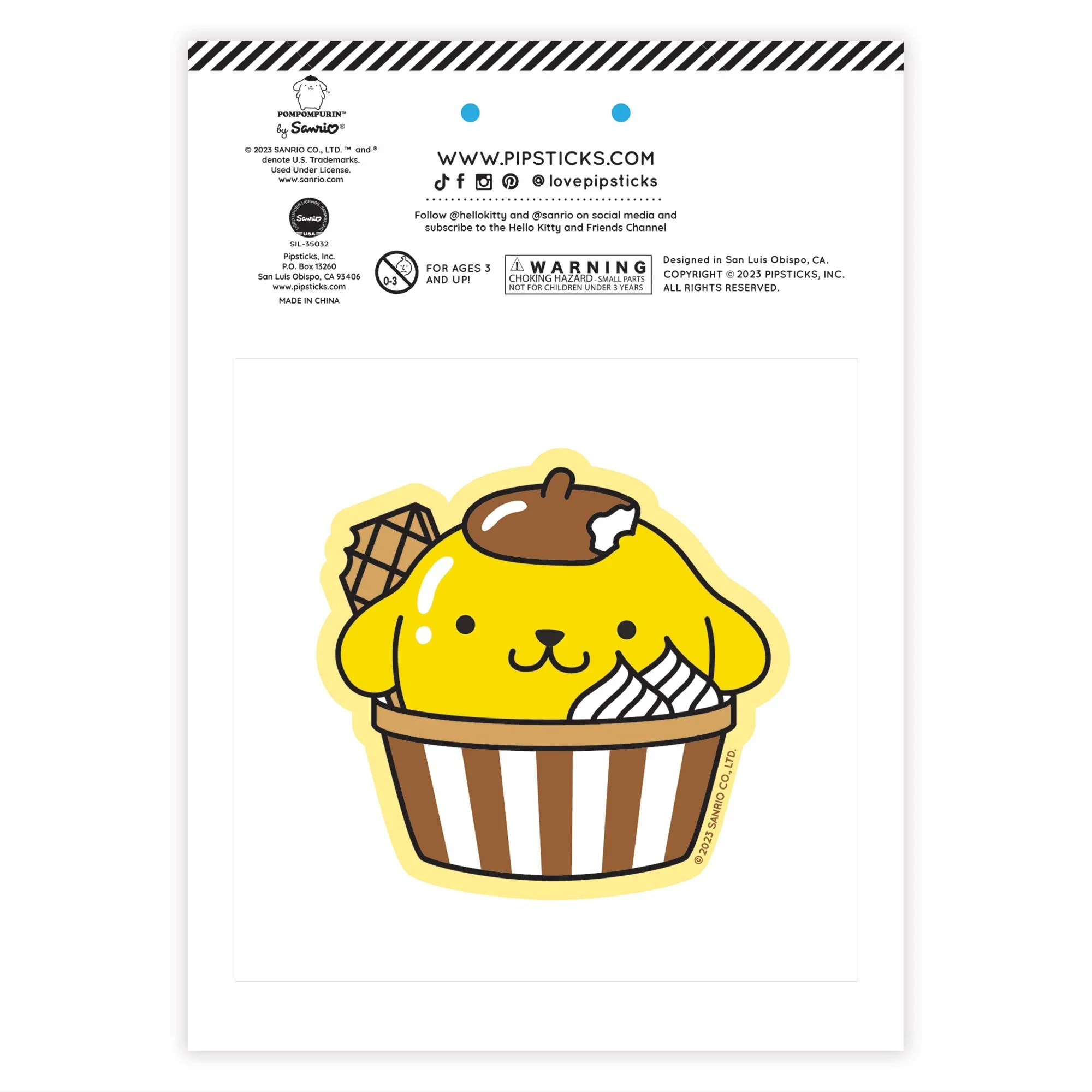 Pompompurin x Pipsticks Café Cruiser Scratch 'n Sniff (2ct) - Image 2