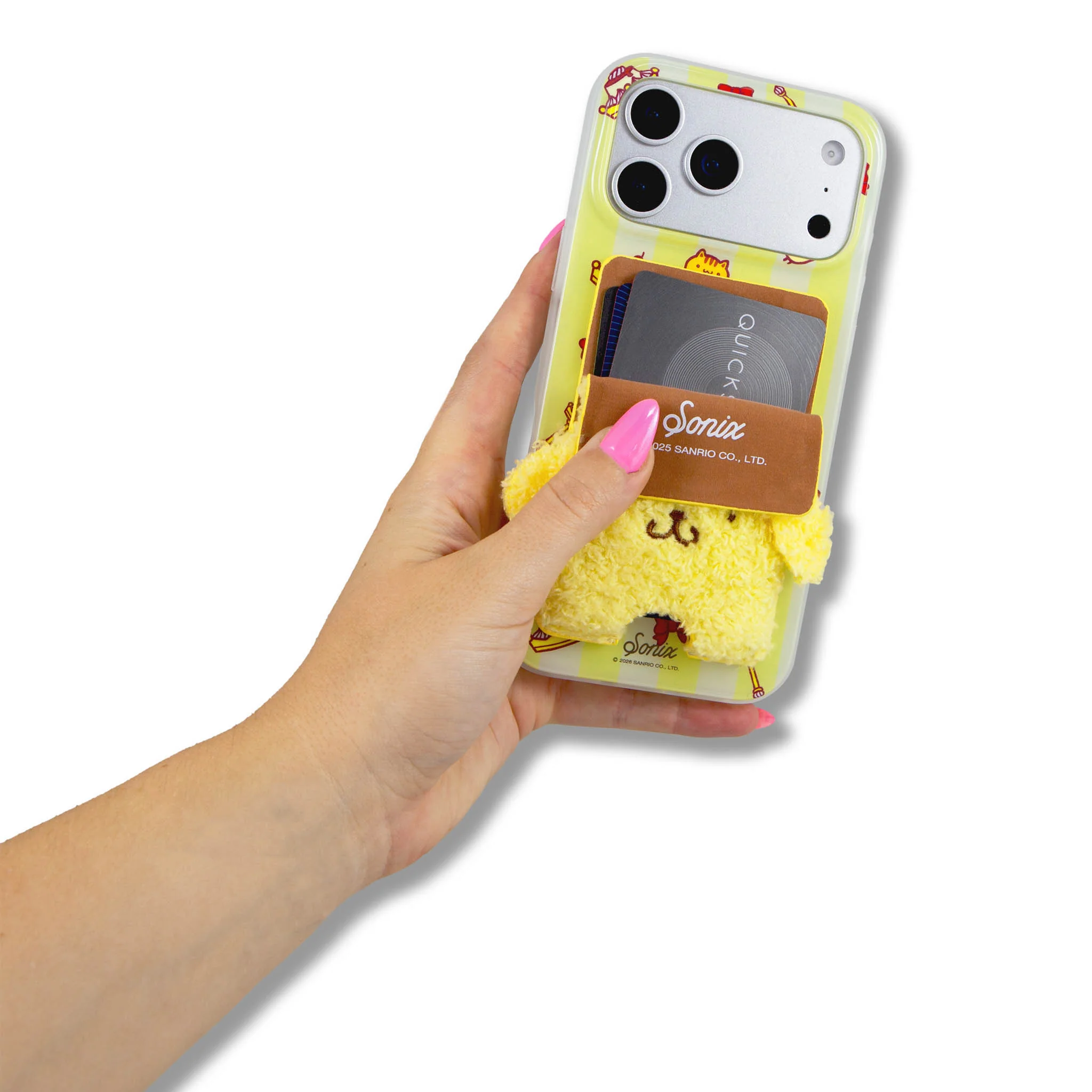 Pompompurin x Sonix Old School Magnetic Plush Wallet - Image 4