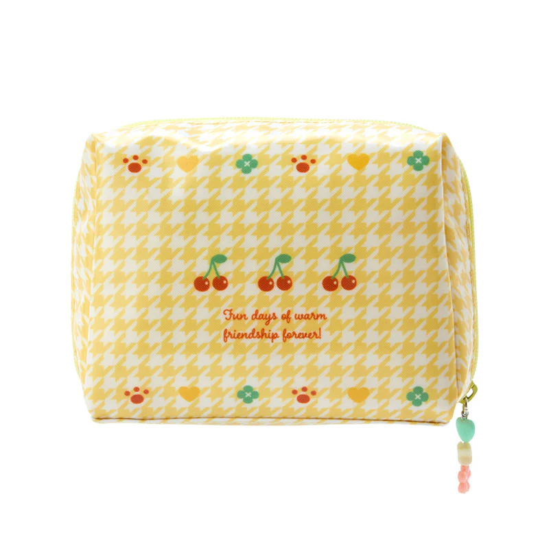 Pompompurin Zipper Pouch (Floral Houndstooth Series) - Image 3