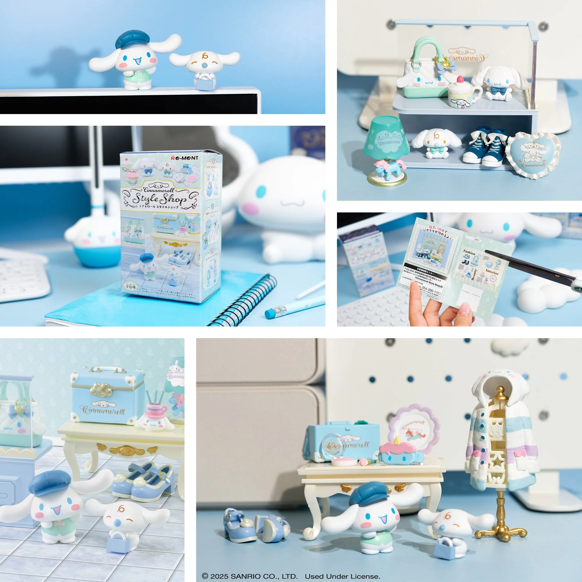 Re-Ment Cinnamoroll's Style Shop Blind Box Figure Set - Image 6