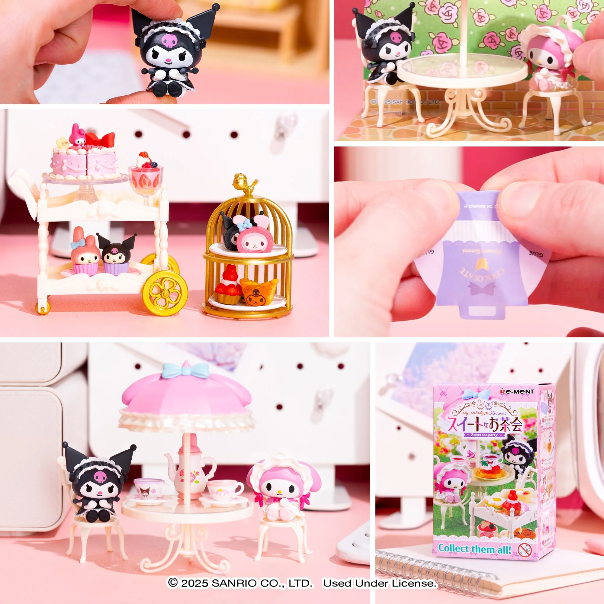 Re-Ment My Melody & Kuromi Sweet Tea Party Blind Box Figure Set - Image 9