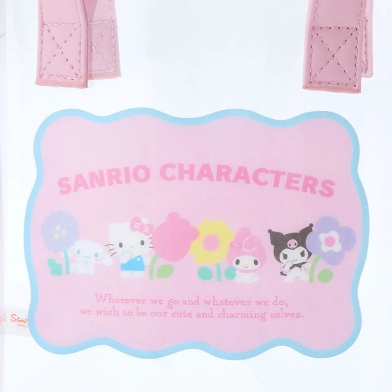 Sanrio Characters Clear Convertible Mini Tote (Pastel Check Series) - Image 4