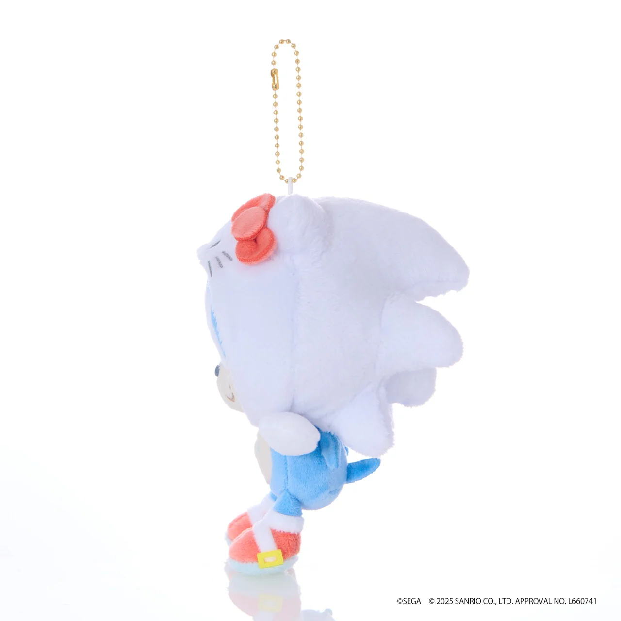 SONIC & FRIENDS x Hello Kitty and Friends Plush Mascot Keychain (Sonic x Hello Kitty) - Image 3