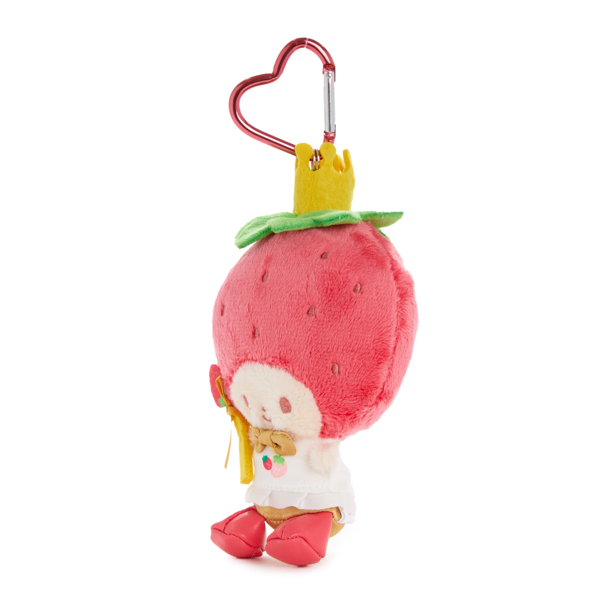 Strawberry King Plush Mascot Keychain (Strawberry News 50th Anniversary) - Image 2