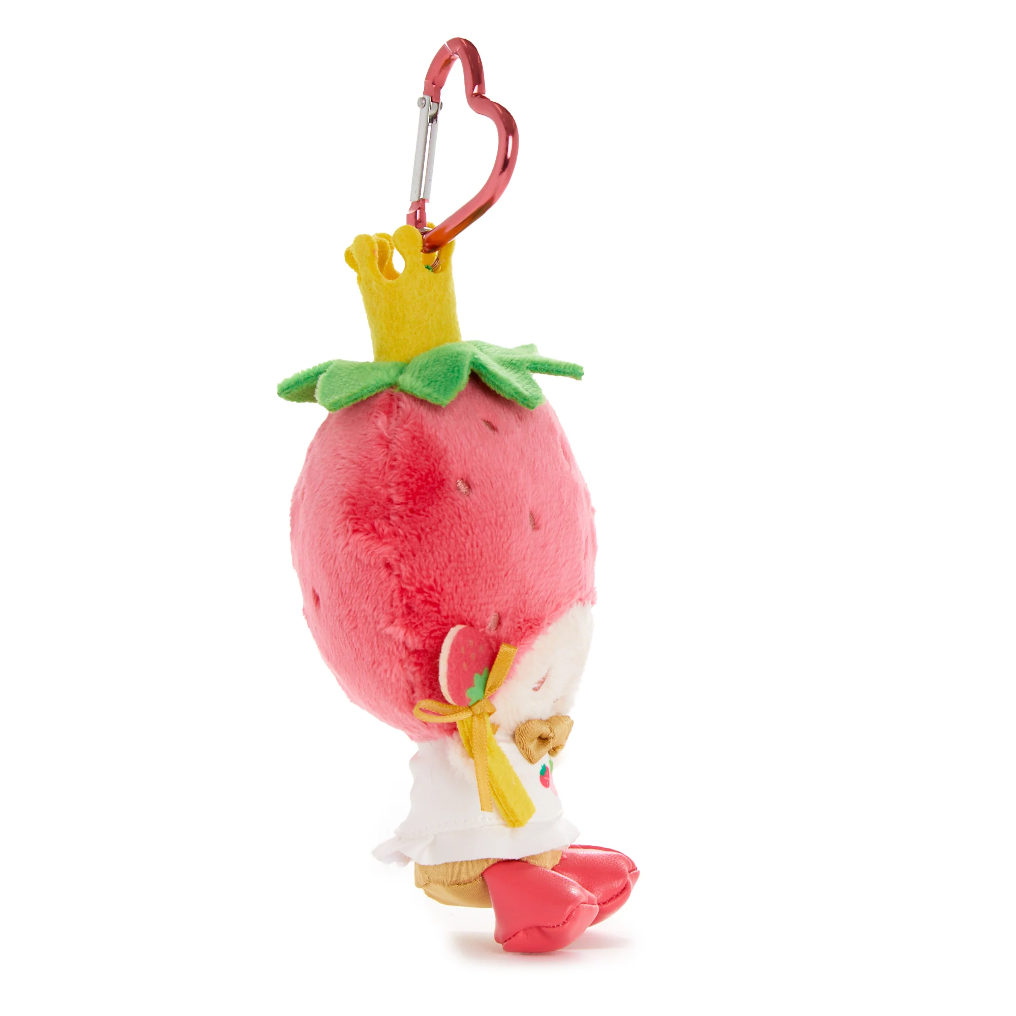 Strawberry King Plush Mascot Keychain (Strawberry News 50th Anniversary) - Image 3
