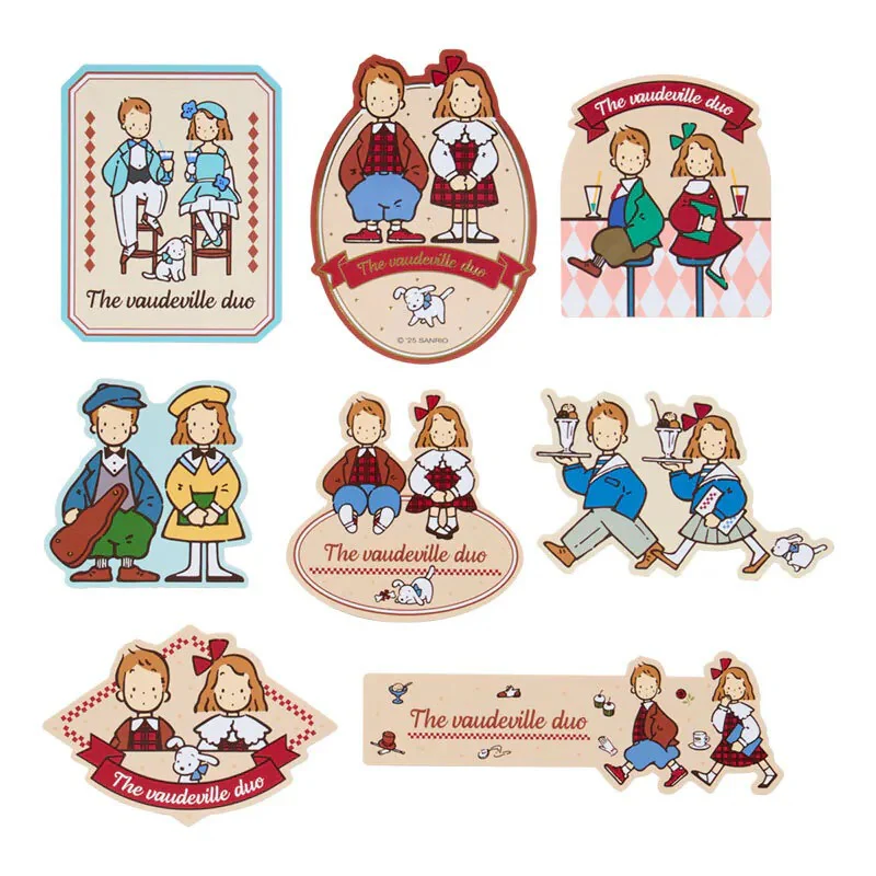 The Vaudeville Duo 16-pc Sticker Set (Friendly Pair Series) - Image 2