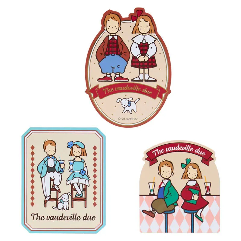 The Vaudeville Duo 16-pc Sticker Set (Friendly Pair Series) - Image 3