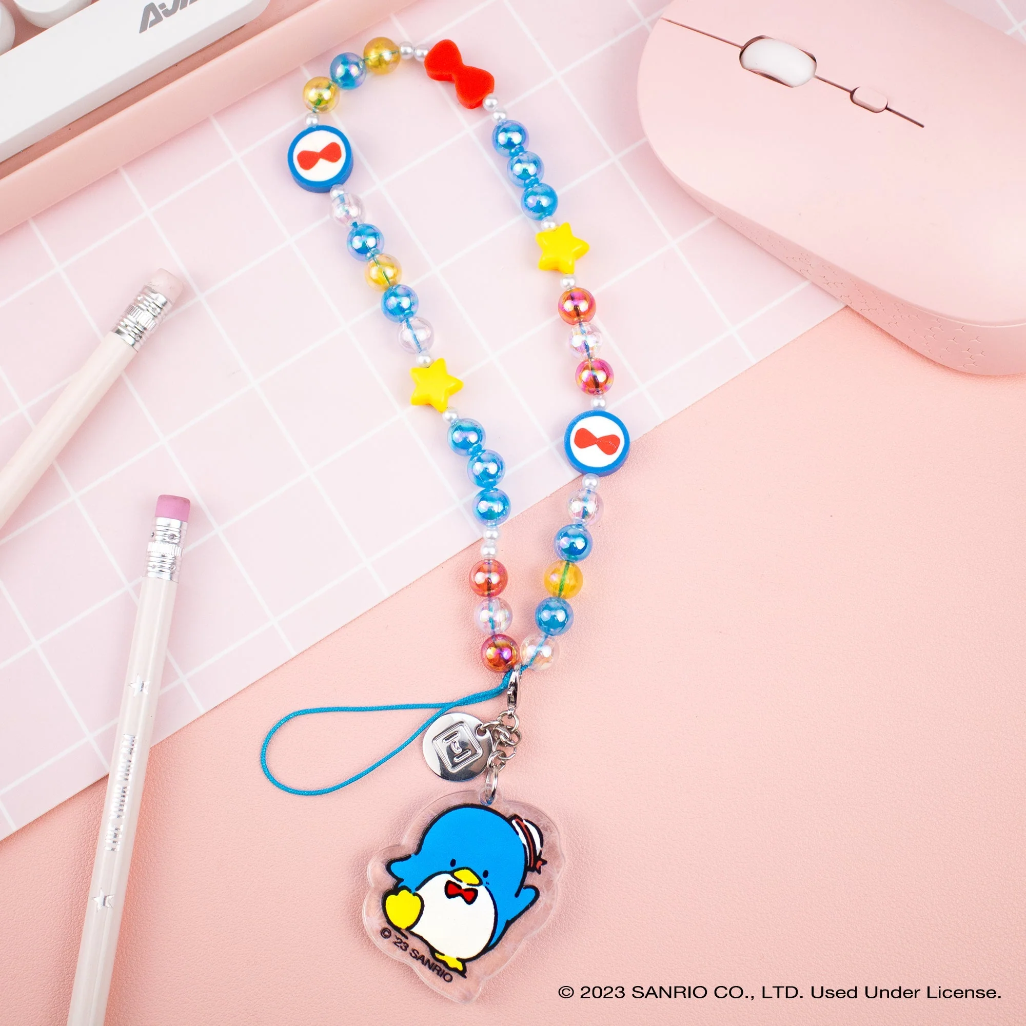 Tuxedosam Beaded Charm Mobile Phone Wrist Strap - Image 3