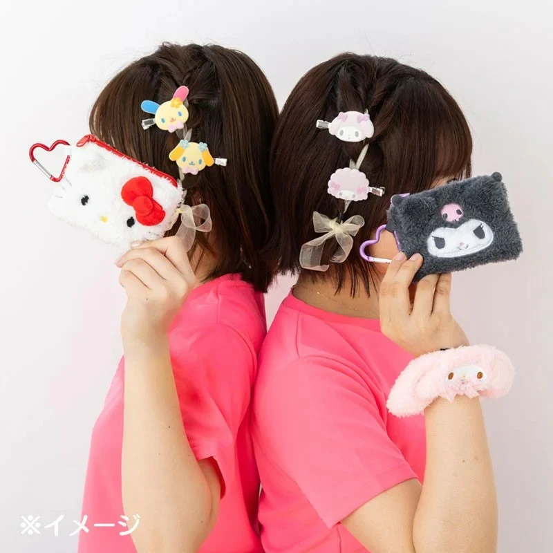 U*SA*HA*NA Besties Flocked Mini Hair Clip Set - Image 2