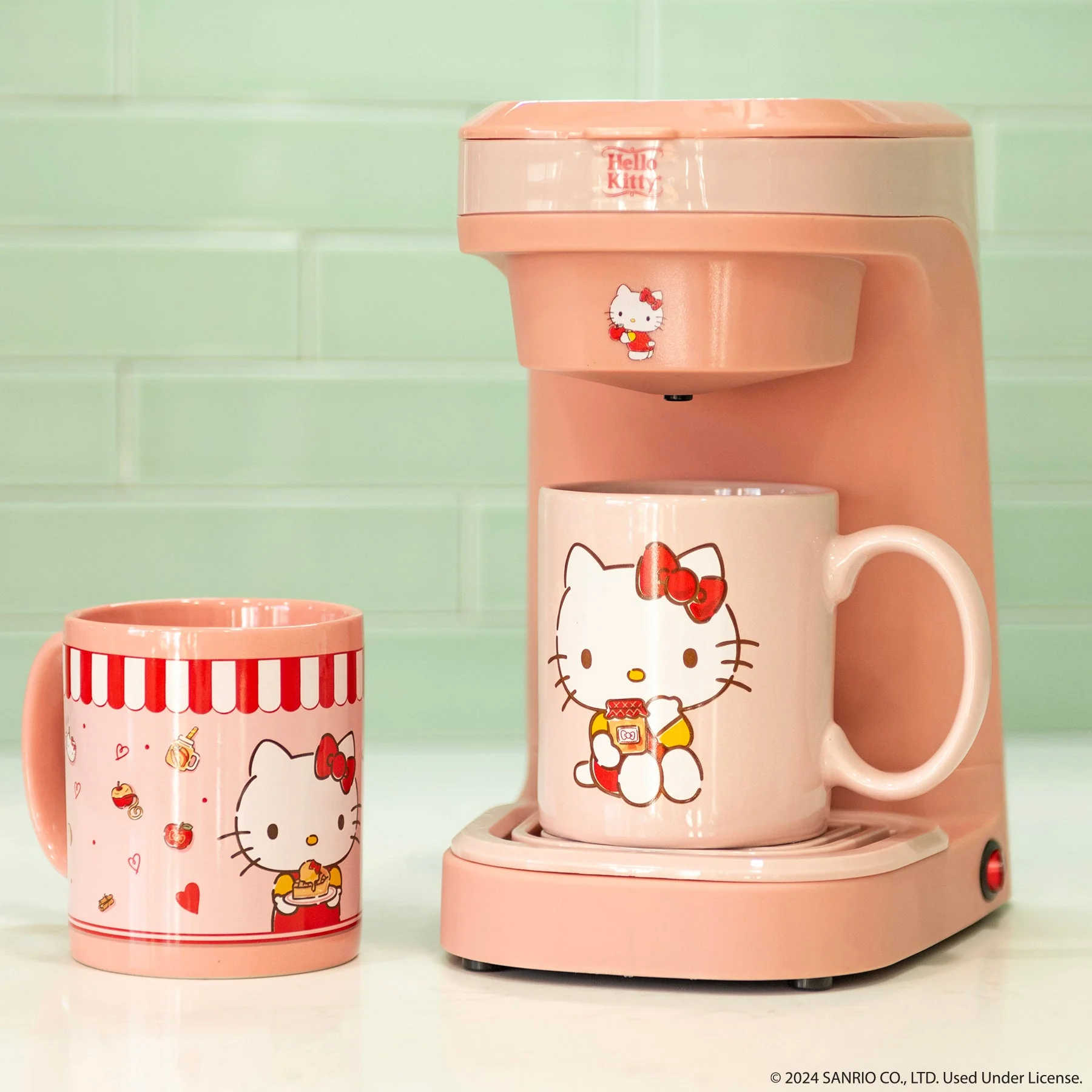 Hello Kitty Single Cup Coffee Maker 3-Piece Gift Set - Image 3